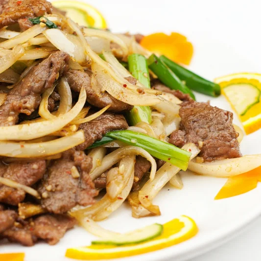 beef chop suey 牛肉炒芽菜